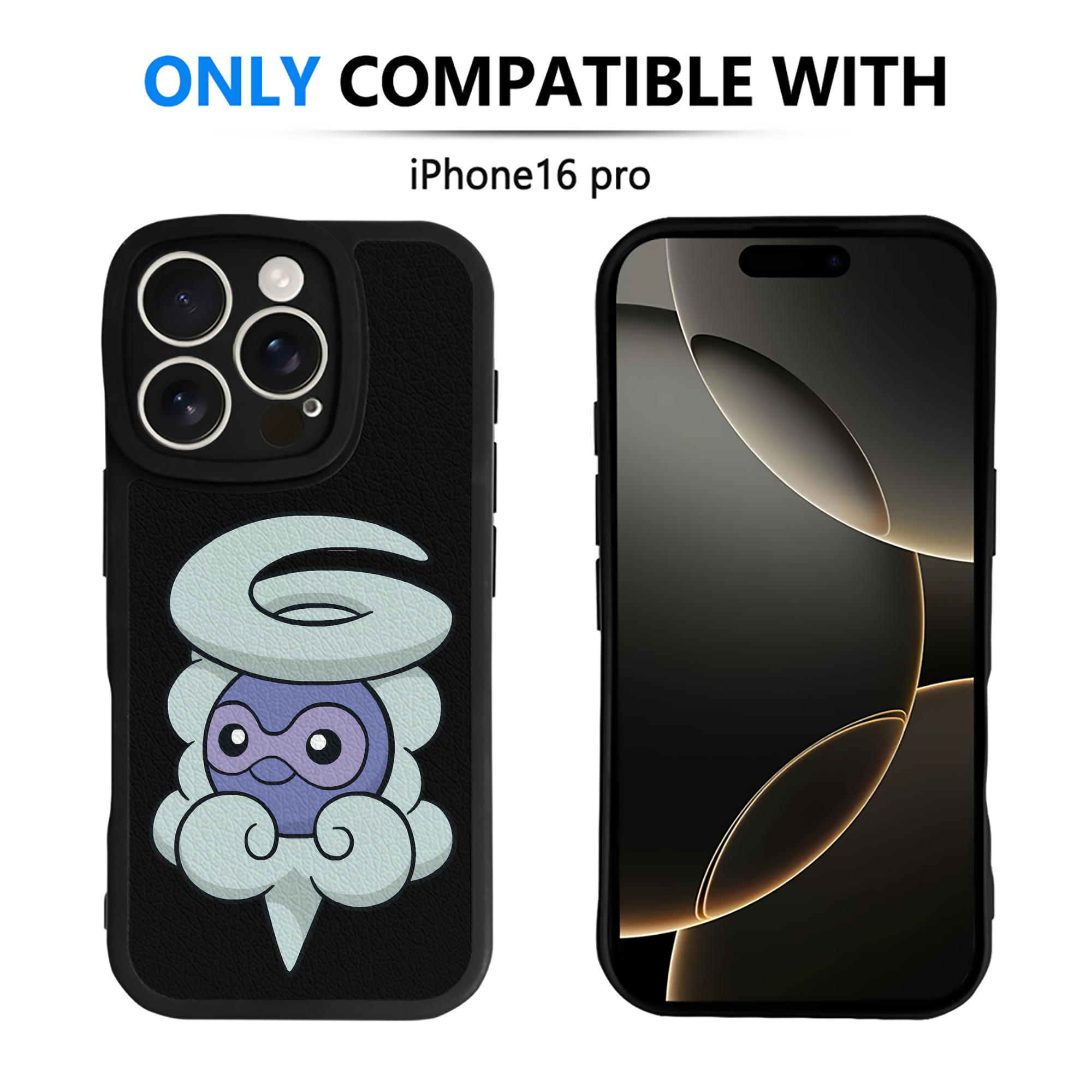 （画像用） ポケットモンスター Pokémon 【iPhone 16シリーズ対応】シリコンスマホケース（レザー調） 材質：シリコン